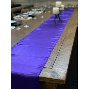 Table Runner, Satin 2.6m, Purple